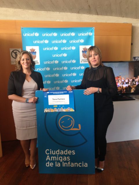 Torre-Pacheco entre los 115 municipios de España y el primero de la Región de Murcia con el sello de reconocimiento de ciudad amiga de la infancia que otorga UNICEF