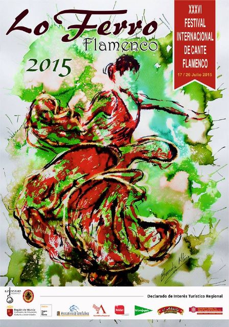 El pintor Antonio Buendía Martínez autor del cartel del Festival de Cante Flamenco de Lo Ferro