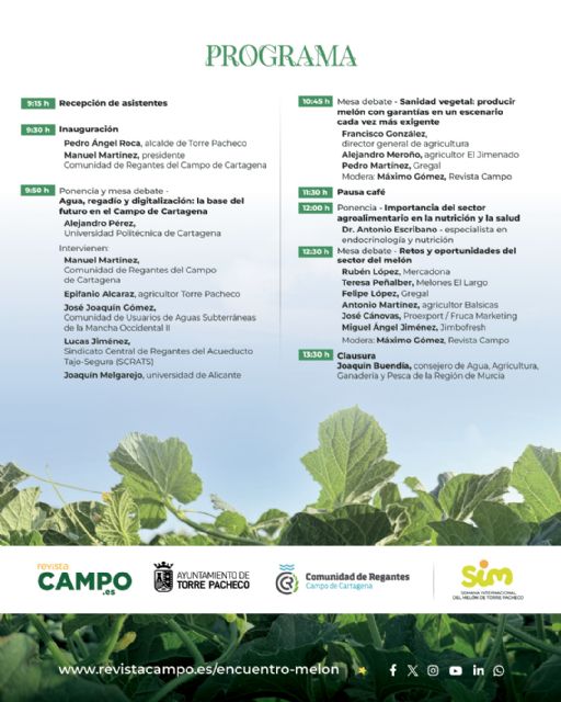 Encuentro Agroprofresional del Melón en Torre Pacheco