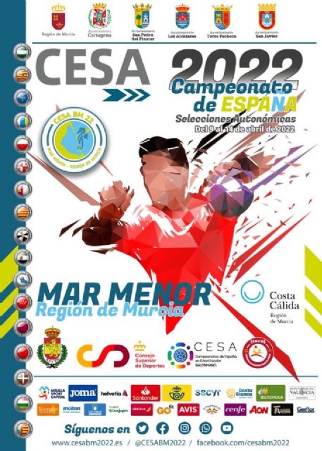Torre Pacheco sede de partidos del Campeonato de España de Balonmano de Selecciones Autonómicas