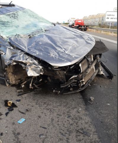 A dos personas heridas en accidente de tráfico en San Cayetano, pedanía de Torre Pacheco