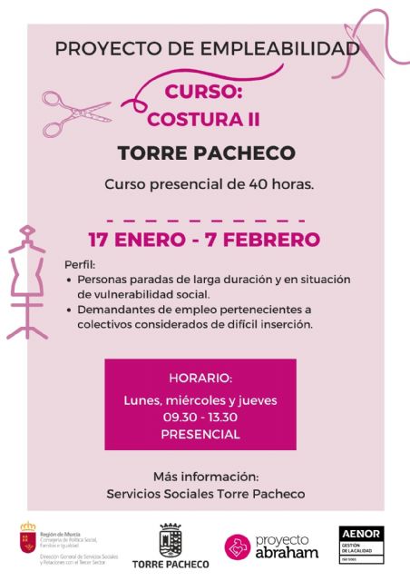 Proyecto “camina entre telas”: accion formativa costura ii