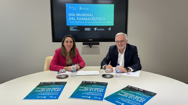 Torre Pacheco acogerá la celebración del Día Mundial del Farmacéutico el próximo viernes 25 de septiembre