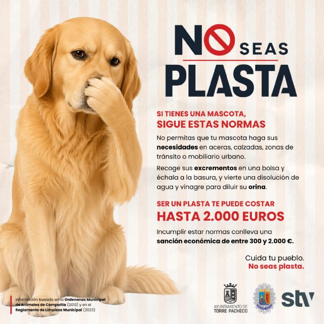No seas plasta: una campaña para tener un pueblo limpio