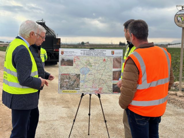 Mejora caminos rurales de Las Pedreñas y los Urreas en Torre Pacheco
