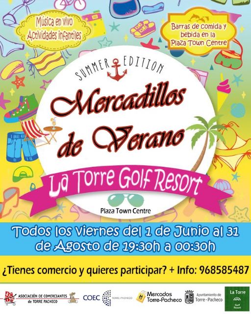 Los mercadillos de verano de La Torre Golf adelantan a junio su oferta comercial y de ocio