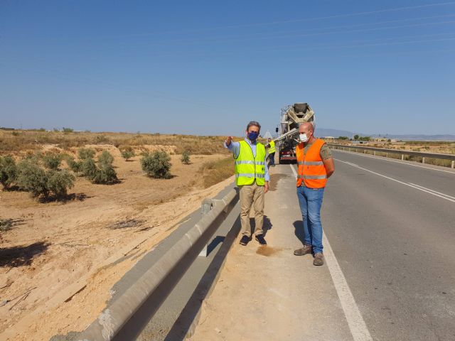 Fomento recupera la seguridad de seis carreteras regionales afectadas por la Dana que discurren por Torre Pacheco