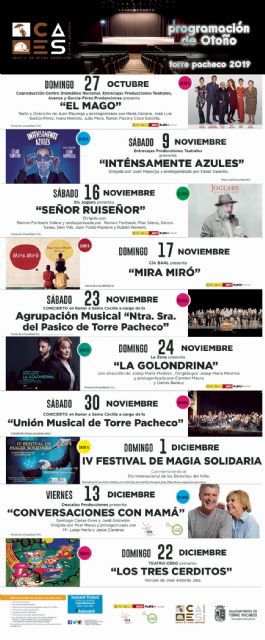 En otoño ven al Teatro en Torre Pacheco