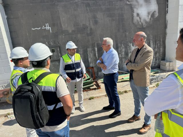 Avanzan las obras de mejora en el pabellón 'Luis Manzanares' de Torre Pacheco