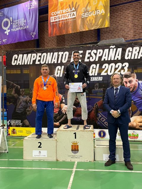 Pablo de Gorriño, agente de la Policía Local de Torre Pacheco, campeón de España de grappling