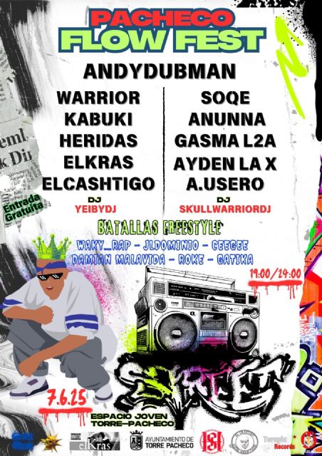 Pacheco Flow Fest 7 junio Torre Pacheco