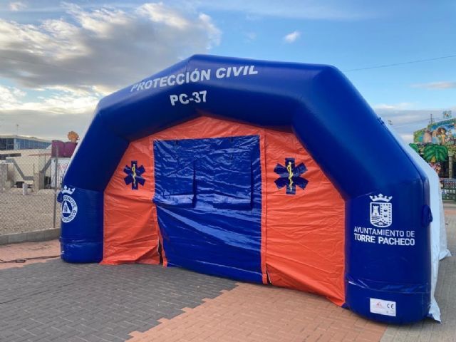 El recinto de peñas “RADAR” contará con un Hospital de Campaña durante las Fiestas de Torre Pacheco