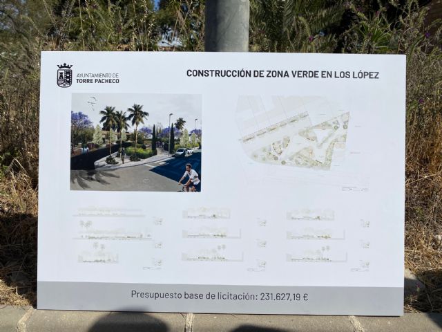 Construcción de una zona verde en Los López