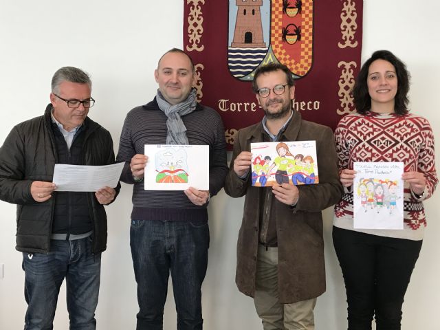 Álvaro Sánchez del colegio Ntra. Sra. del Rosario ganador del primer premio del Concurso de Dibujo Infantil 'Media Maratón de Torre-Pacheco'