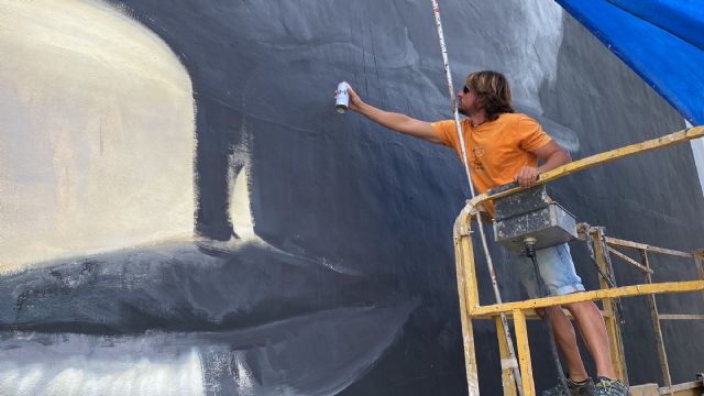 Cultura restaura el Mural Artístico de Goyo 203 La voz del muro