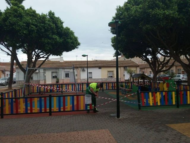 El Ayuntamiento clausura todos los parques infantiles