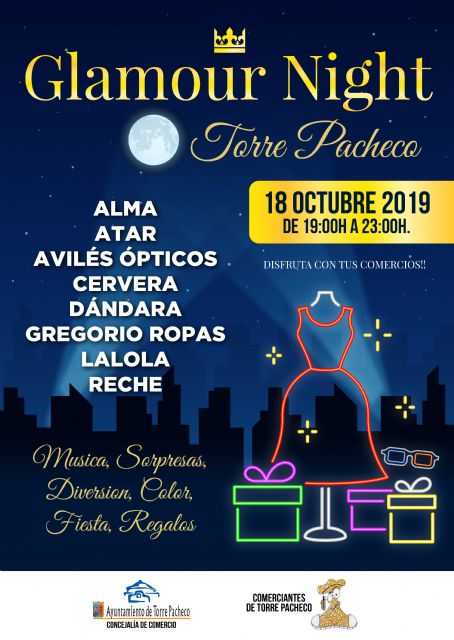 'Glamour night' 2019, noche de fiesta en comercios de Torre Pacheco