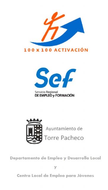 El Ayuntamiento de Torre Pacheco colabora con el SEF en el programa de inserción laboral para desempleados '100x100 Activación'