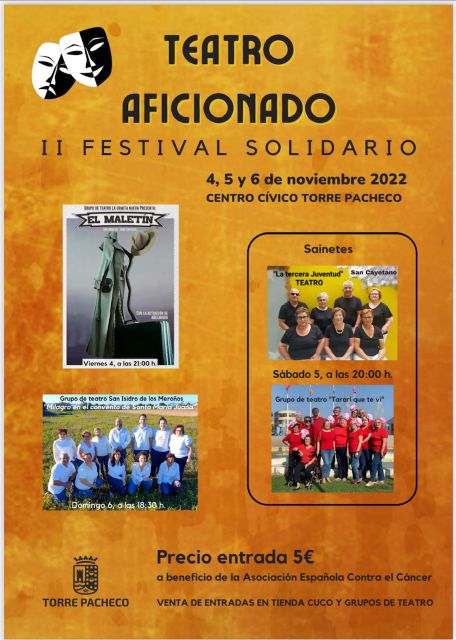 Teatro Aficionado – II Festival Solidario, a beneficio de la Asociación Española Contra el Cáncer