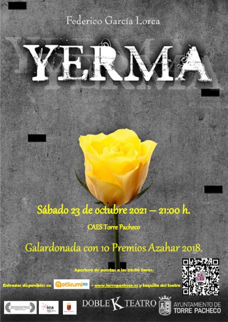 “Yerma” el próximo sábado en el CAES