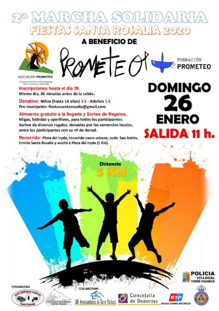 II Marcha Solidaria en Santa Rosalía a beneficio de Prometeo