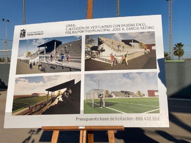 Presentación del proyecto construcción de vestuarios y gradas en el Polideportivo Municipal José Antonio García Tatono