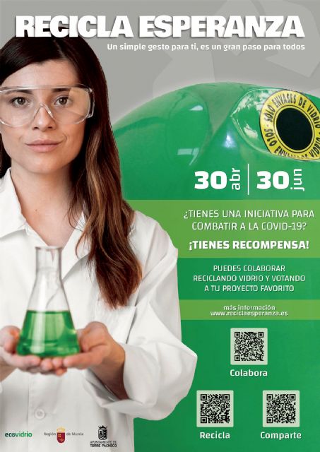 Ecovidrio pone en marcha 'Recicla esperanza' en pro de la lucha contra el cambio climático y la covid-19