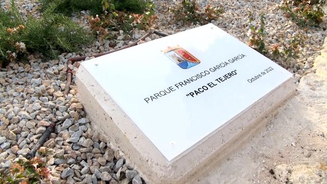 Acto de denominación del Parque Francisco García García “Paco el Tejero”