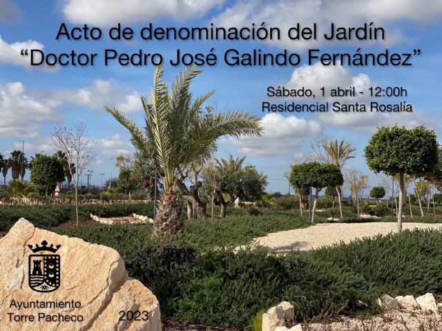 Acto denominación Jardín “Doctor Pedro José Galindo Fernández”