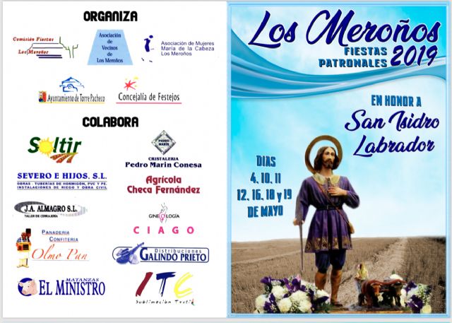 Los Meroños 2019 - Fiestas Patronales en honor a San Isidro Labrador