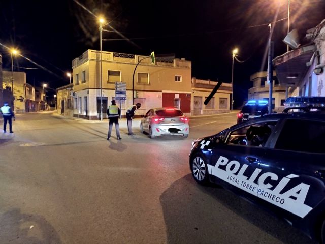 Policía Local intensifica los controles de entrada y salida en el municipio de Torre Pacheco durante el fin de semana
